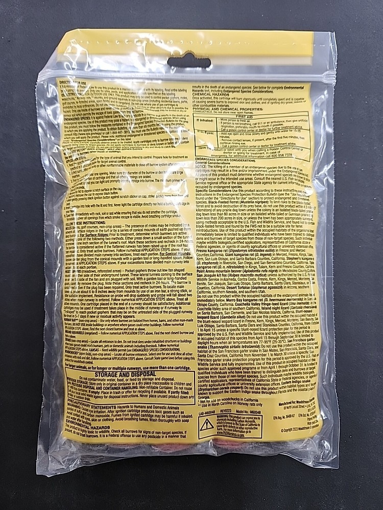 Victor Quick Strike Mole & Gopher Gasser 4 Gassers per Pack! *NEW*