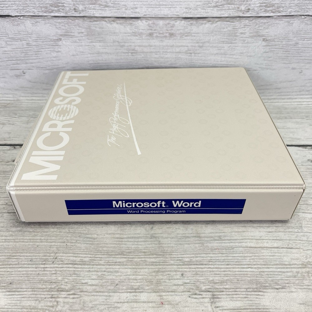 1985 RARE - Vintage Microsoft Word Version 2.0 For IBM PC Software | Complete