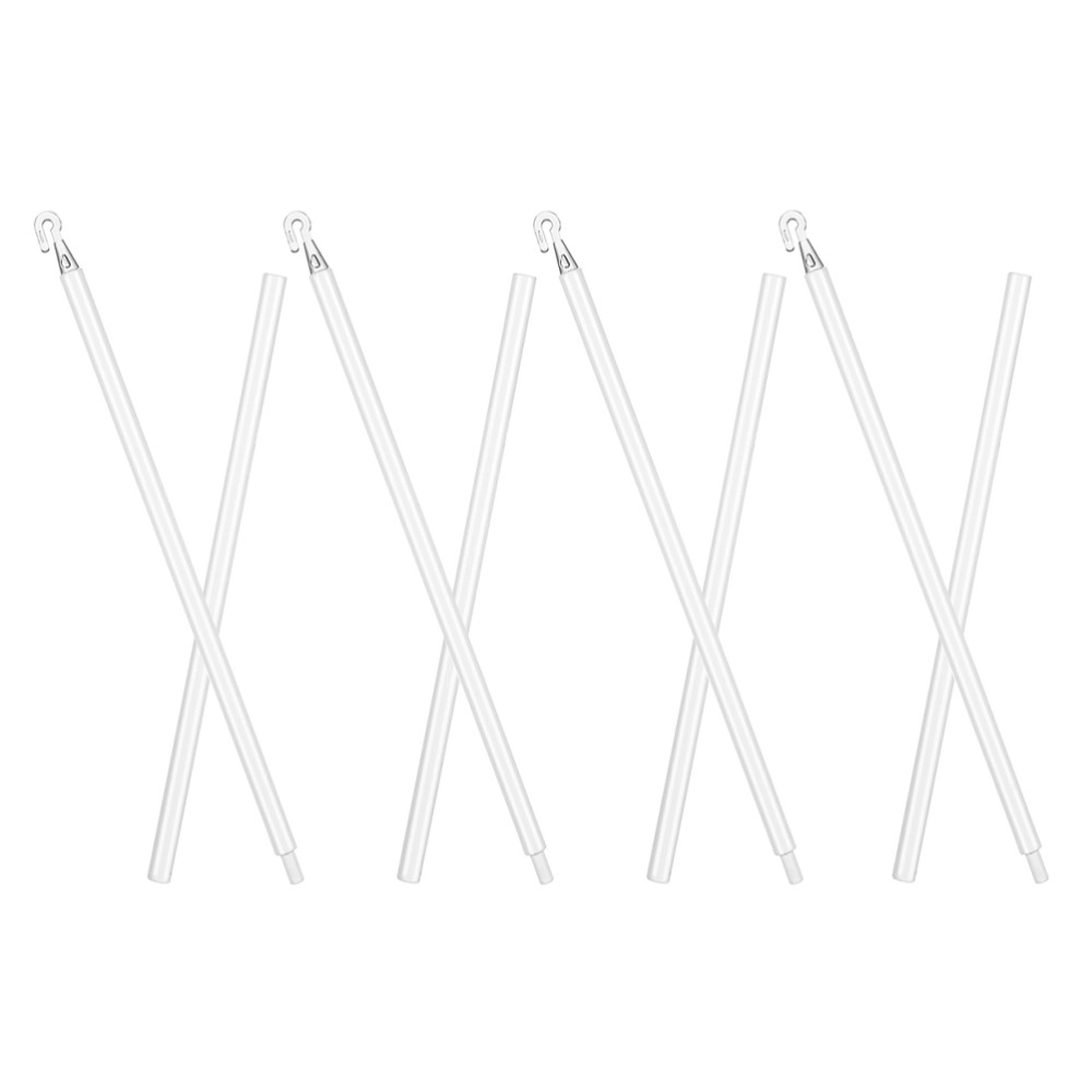 4 Sets Window Blind Tilt Wand Vertical Rod with Hook Replacement