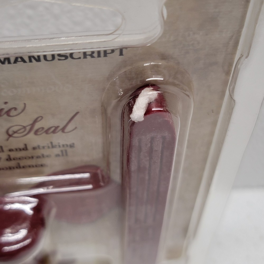 Ceramic Mini "E" Ceramic Mini Seal Stuart Houghton By Manuscript With Red Wax