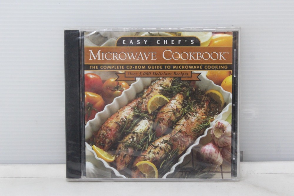 Easy Chef's Microwave Cookbook (PC CD-ROM) - NEW (Case cracks)