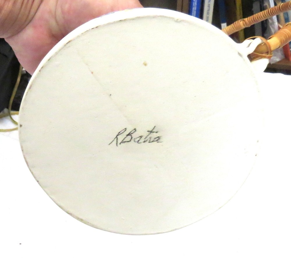 Romilla Batra Pottery Teapot & Two matching Cups