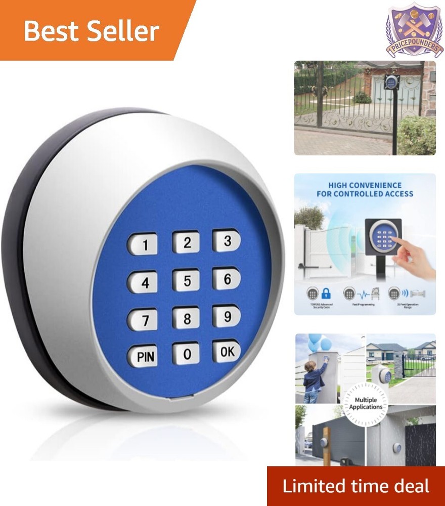 Wireless Keypad for Keyless Gate Entry - Secure Control for Home & Business