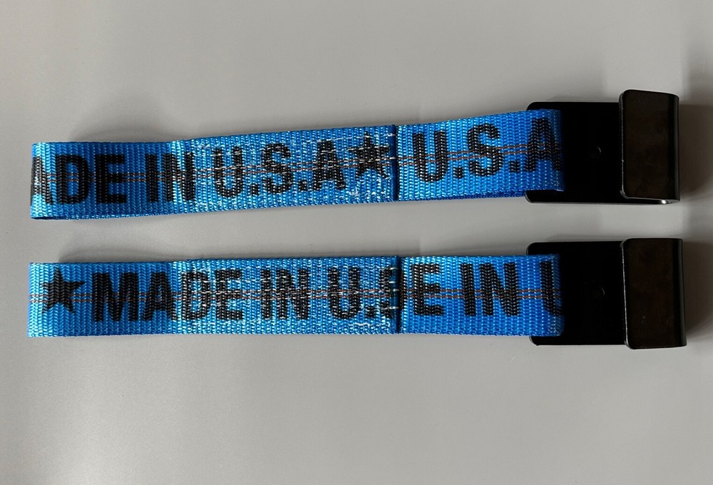 2-Ratchet Strap Replacement Ends Flat Hook Fixed End Truck & Trailer Tie Down BL