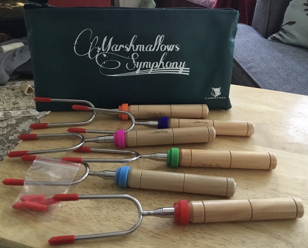 CARPATHEN Marshmellows Symphony Roasting Forks (6) **NEW**
