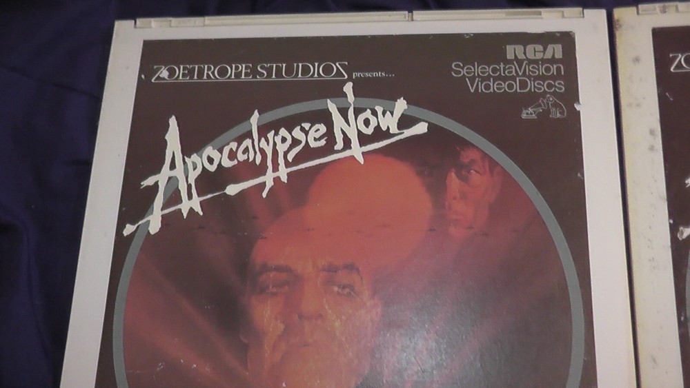 CED 2 VIDEODISCS APOCALYPSE NOW 1982 PARAMOUNT MOVIE CAPACITANCE ELECTRONIC DISC