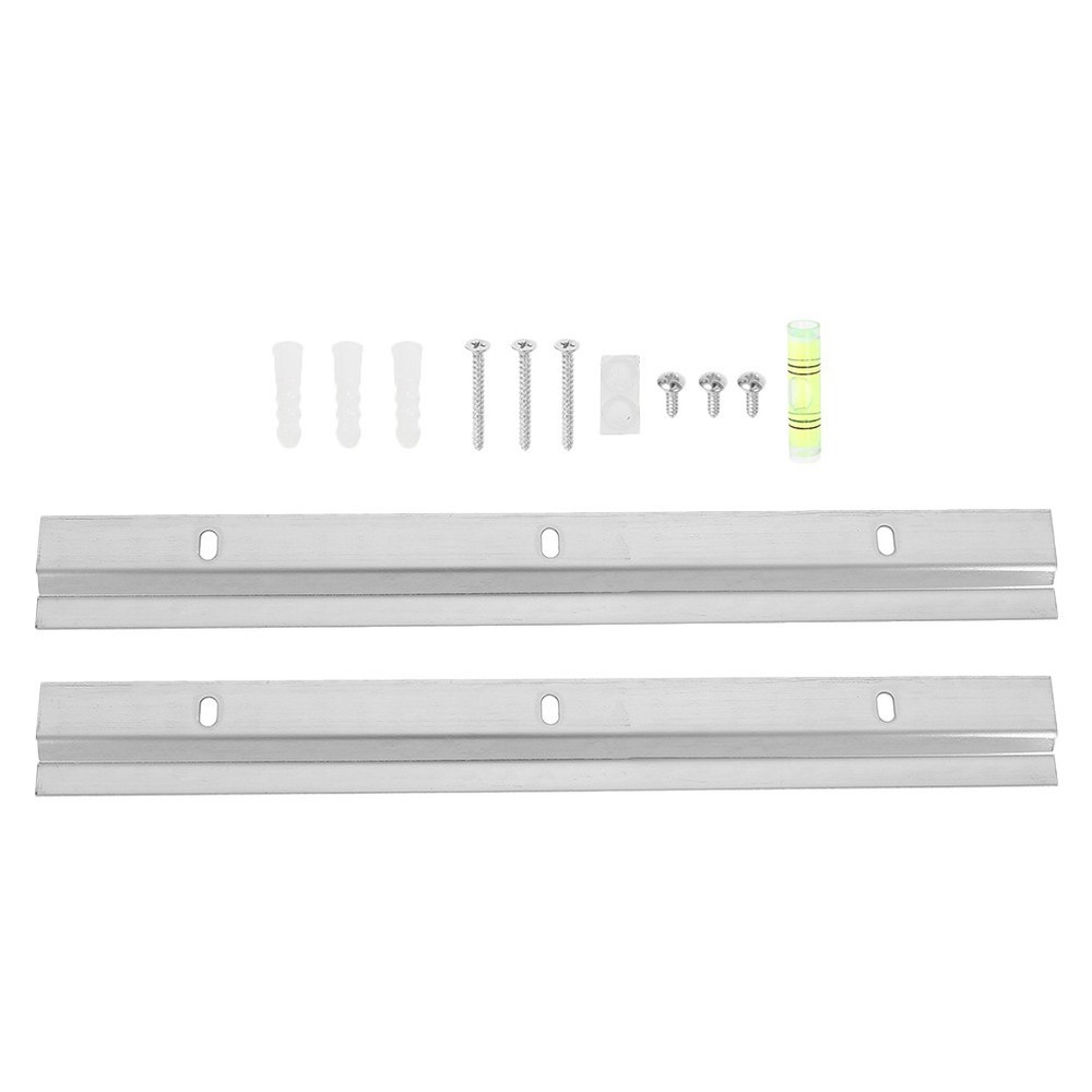 2 Sets Non Trace Picture Hooks Wall Mounting Interlocking Brackets