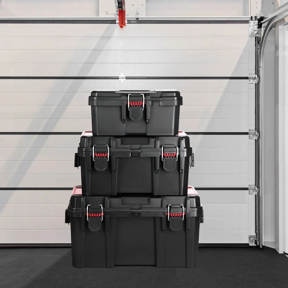Hyper Tough 16" Toolbox Heavy Duty Resin Tool Box w Organizer