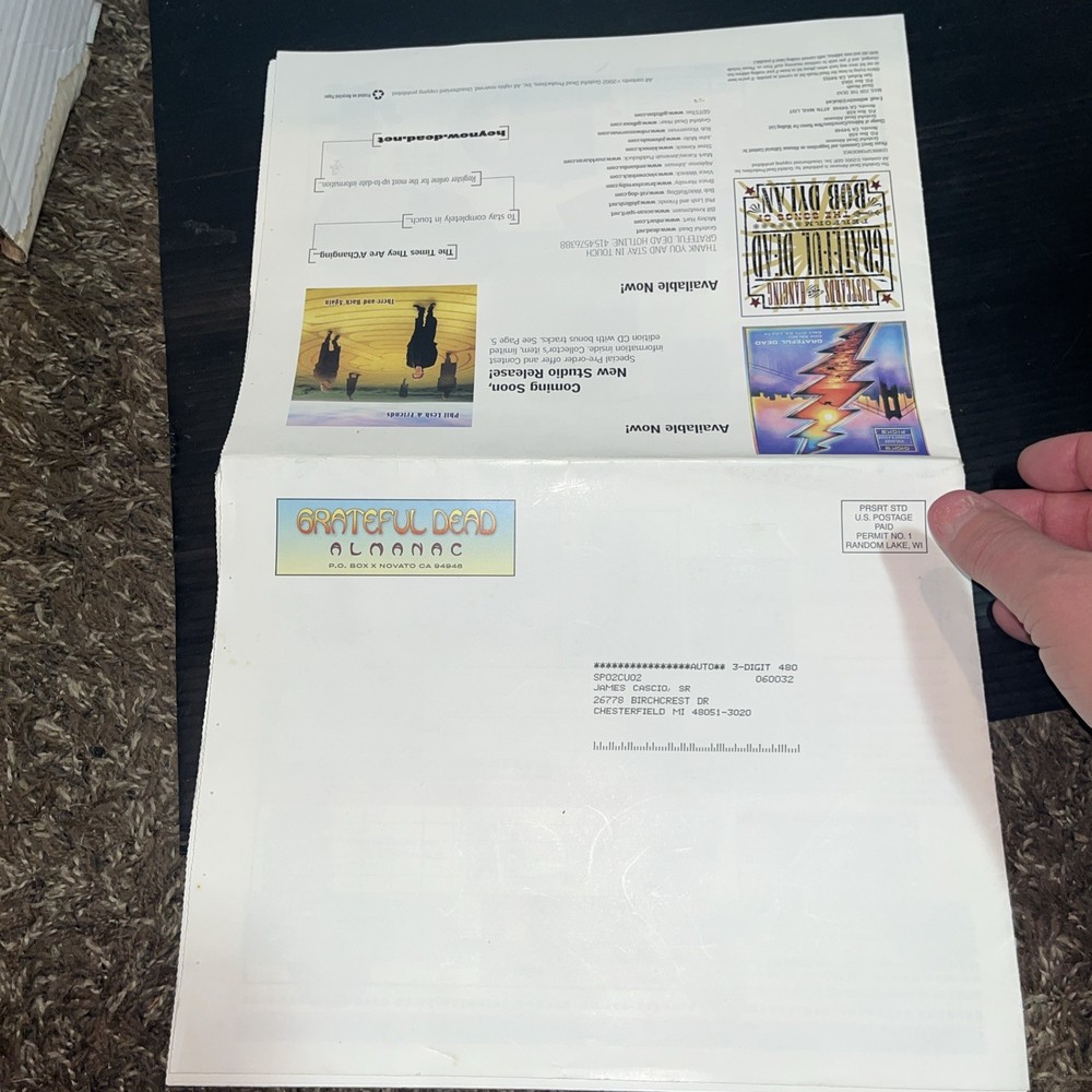 Grateful Dead Almanac Volume 9 Number 2 from Spring 2002