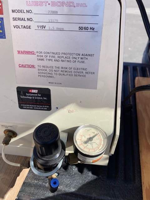 WESTBOND 7700B BALL BONDER