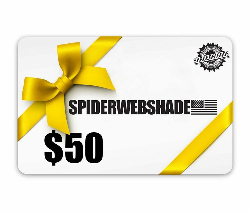 $50 SPIDERWEBSHADE Gift Card