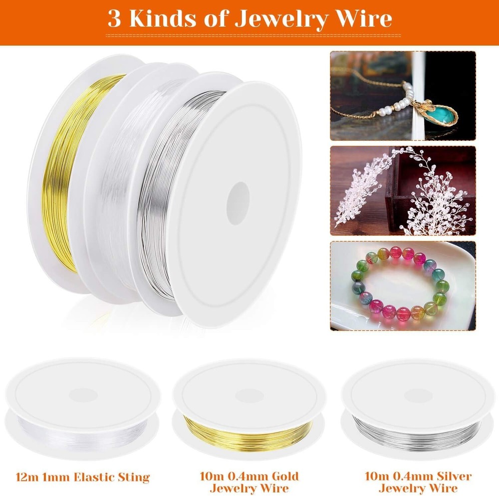 Complete Jewelry Making Kit with Tools and Charms