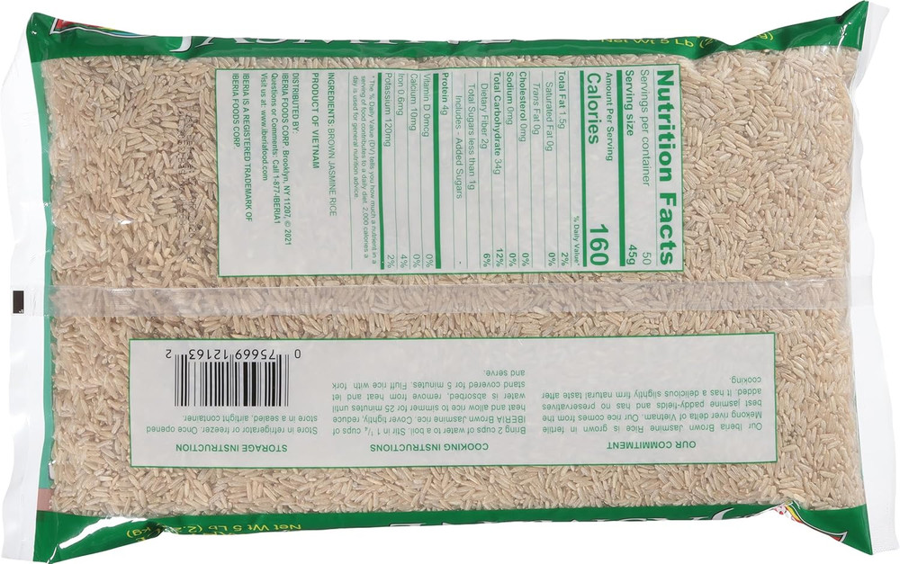 Brown Jasmine Rice, 5 Lbs.
