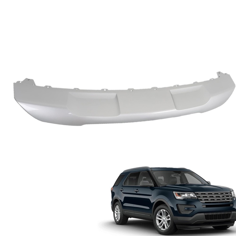 Silver Front Bumper Cover Molding Valance Replacement for Explorer 2016-2017