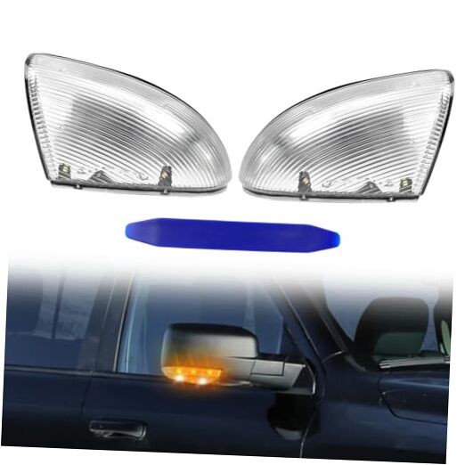 Ram Puddle Light Front Mirror Turn Signal, Right Passenger + Left Left & Right