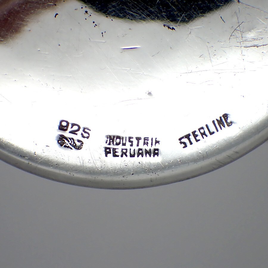 Hammered Beakers Pair Peruvian Sterling Silver