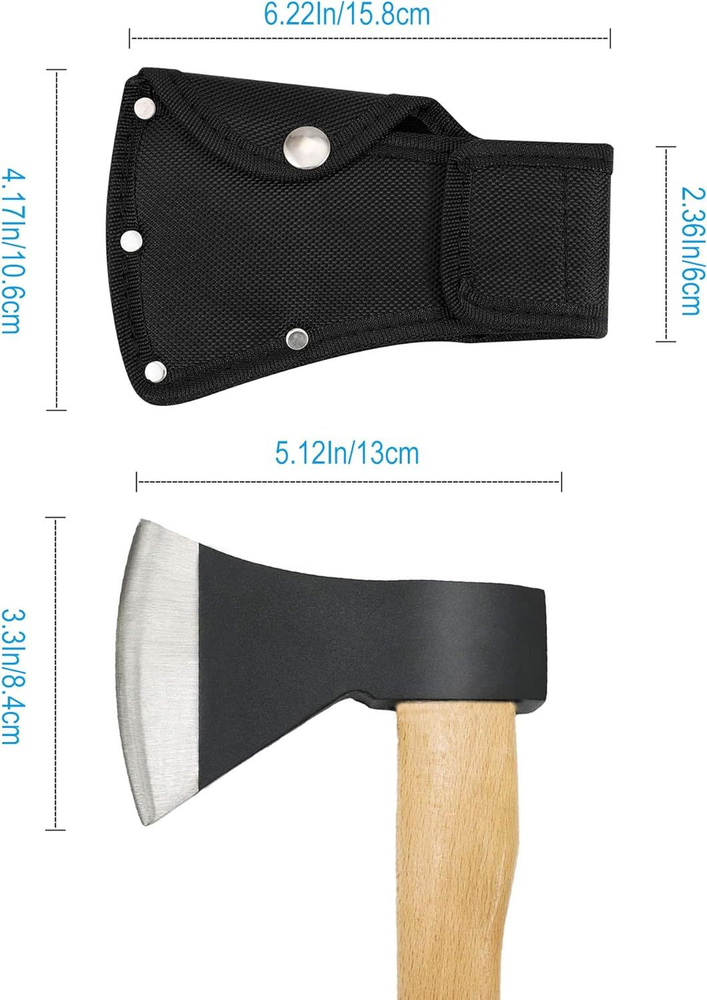 2 Pack Hatchet Head Sheath Holster, Black Axe for 1-1/4Lb Axe,
