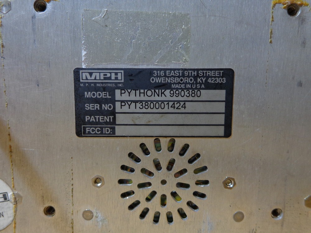 MPH Python II FS K-band Radar PYTHONK 990380 Control Module Base Only