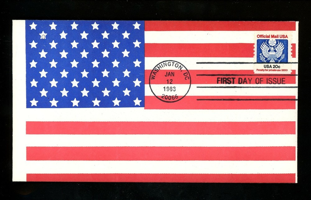 US FDC #O135 LGS 1983 Washington DC Official Mail Eagle