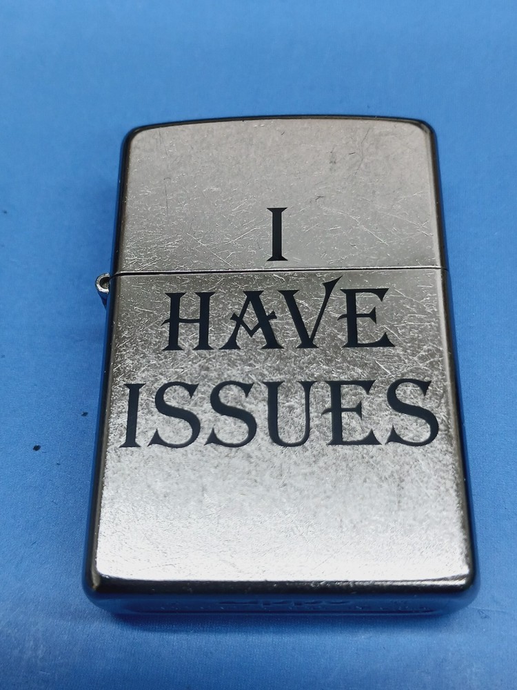 Zippo I Have Issues Street Chrome 24346