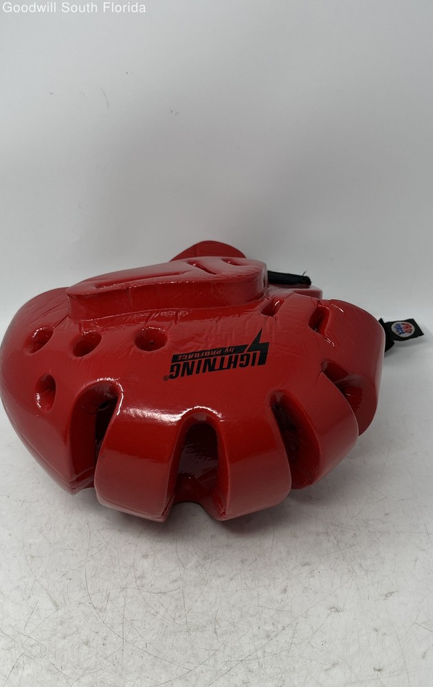 ProForce Lightning Red Protective Padded Karate Boxing Sparring Headgear