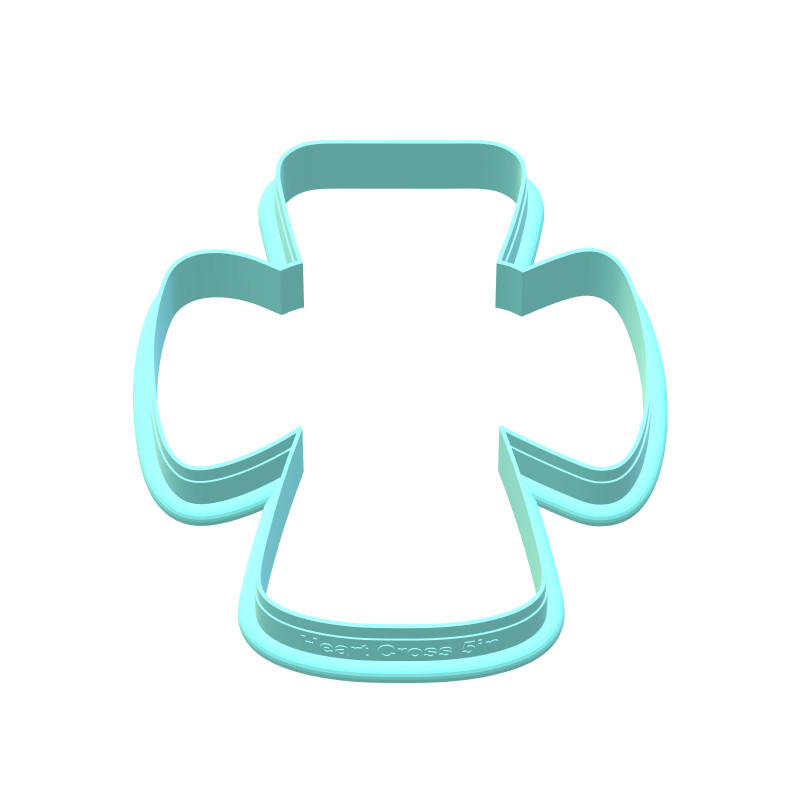 Chubby Heart Cross Cookie Cutters