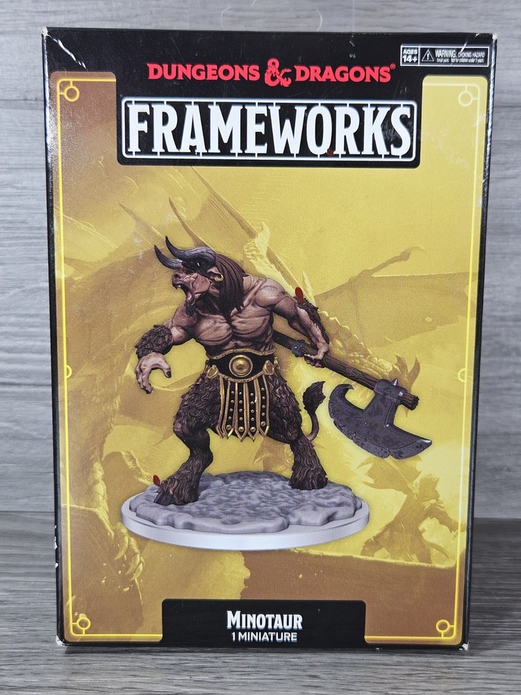 Official Frameworks Dungeons & Dragons Minotaur Miniature D&D Figure