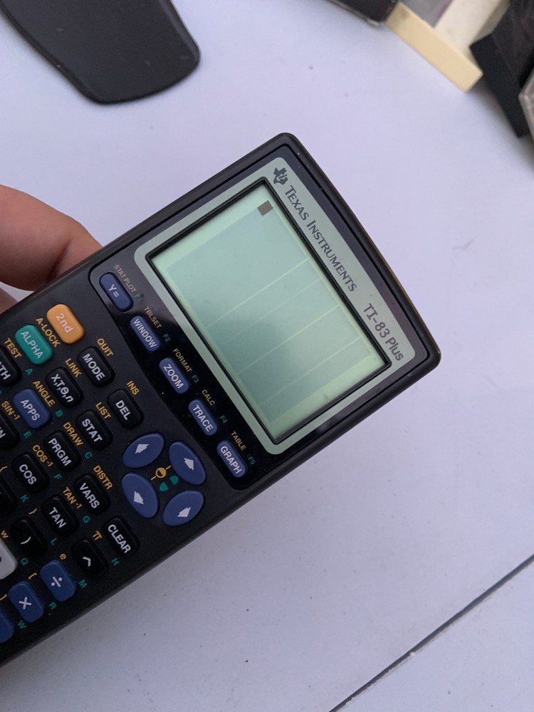 Texas Instruments TI-83 Plus with Cover - Tested