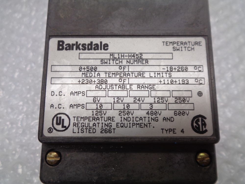 BARKSDALE ML1HH452 SWITCH NSNP