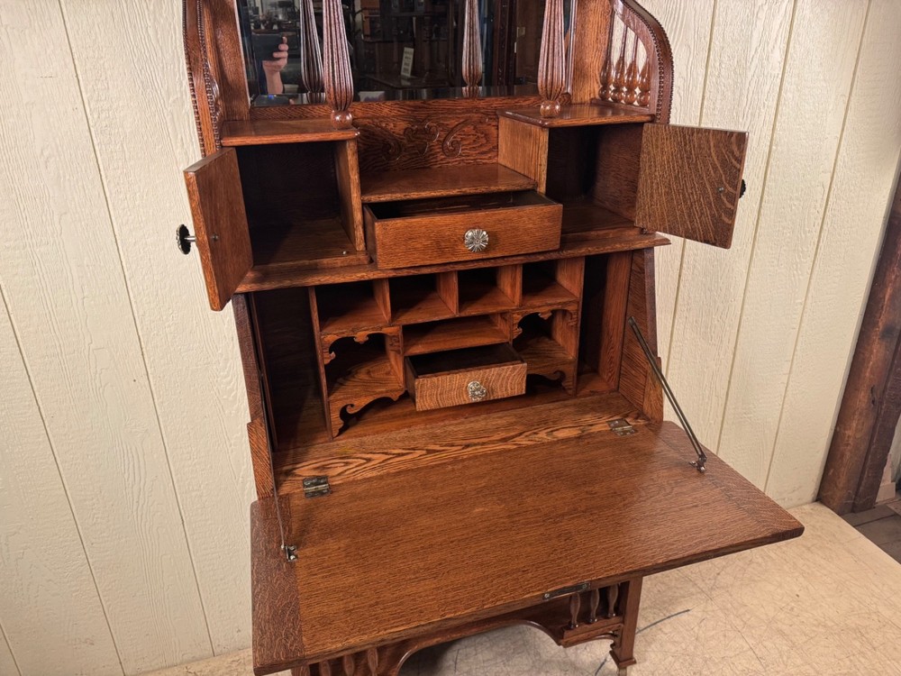 Antique Oak Cowboy Desk