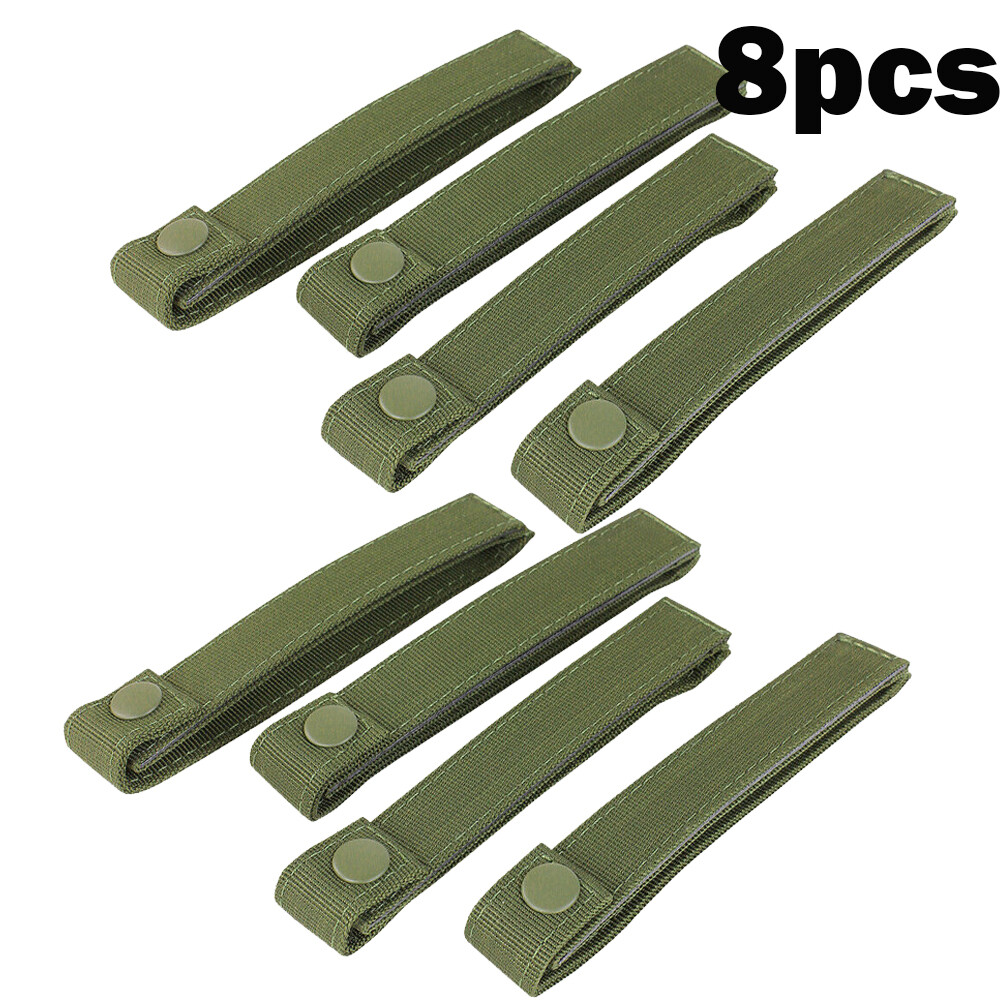 8 x 6" MOD MOLLE PALS Modular Web Gear Replacement Tie Straps Green