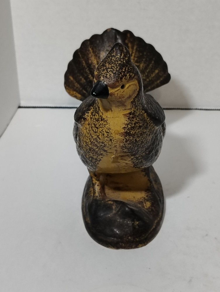 Ceramic Bird Planter Brown And Yellow