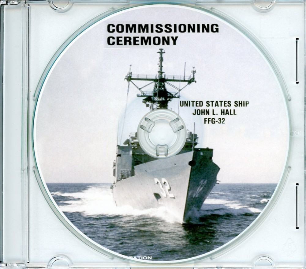 USS John L Hall FFG 32 Commissioning Program 1982 Navy Plank Owners