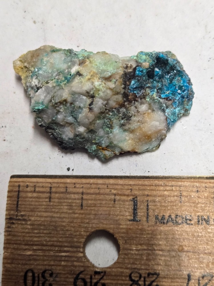 Beautiful blue Caledonite specimen