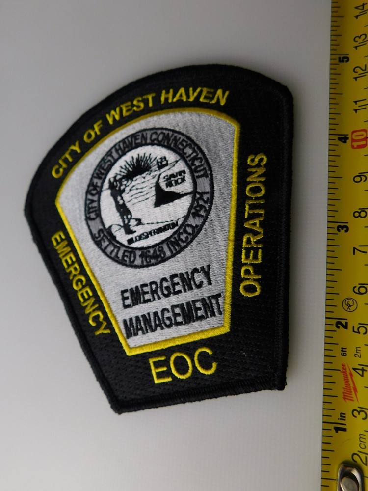 WEST HAVEN EMERGENCY OPERATIONS EOC CONNECTICUT PATCH SHOULDER CREST POLICE FIRE