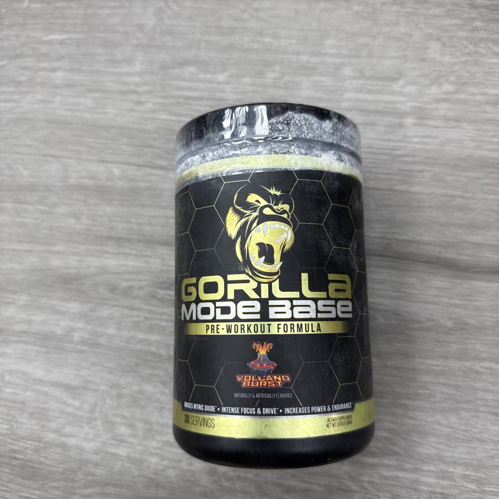 Gorilla Mode Base Pre Workout Volcano Burst Damaged!!!