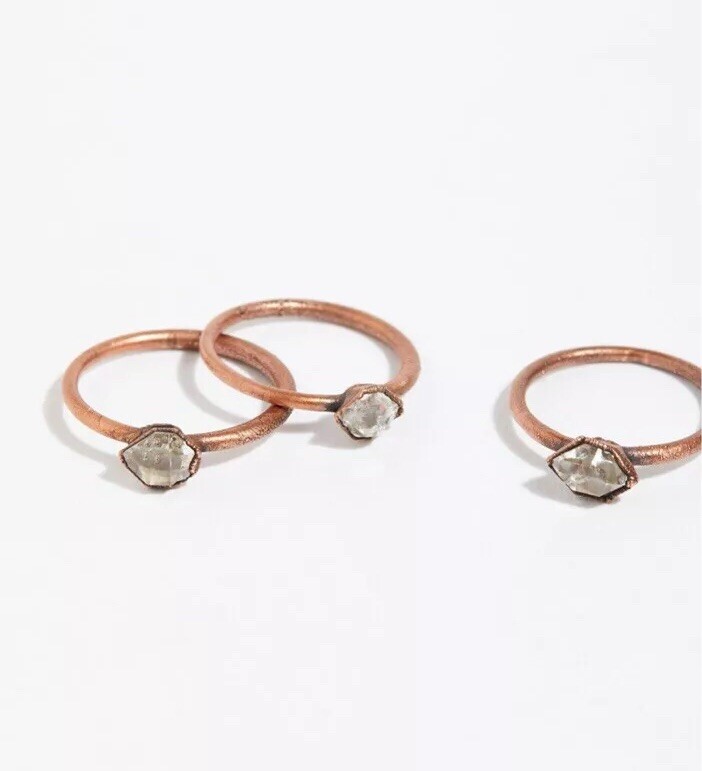 Free People Quartz Raw Stone Stacking Ring By Jessica Kramer HawkHouse