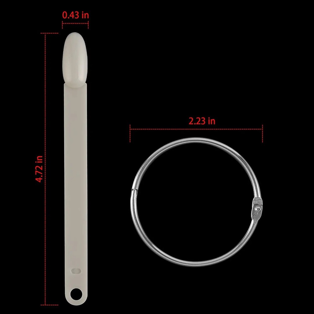 50Pcs Nail Art False Tips Sticks Polish Practice Display Fan Board Design Tools