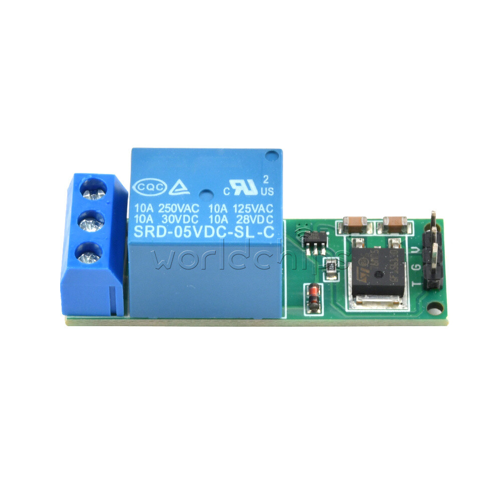 6-24V Flip-Flop Latch Relay Module Bistable Self-locking Low Pulse Trigger Board