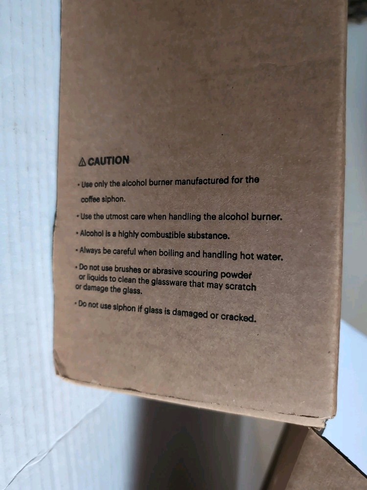 Table Top Coffee Siphon Brews 5 Cups New Open Box