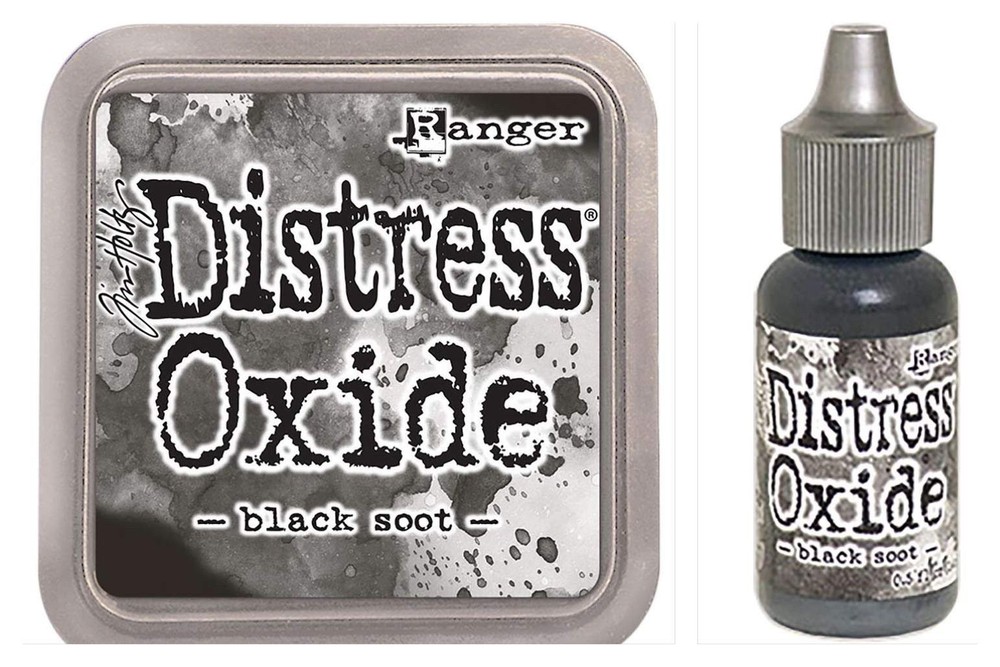 Black Soot Distress Oxide Pad + Reinker Lot - Tim Holtz Bundle