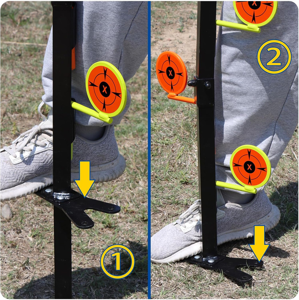 .22 Rimfire Dueling Tree - Detachable Three-Section Ground Insert Design