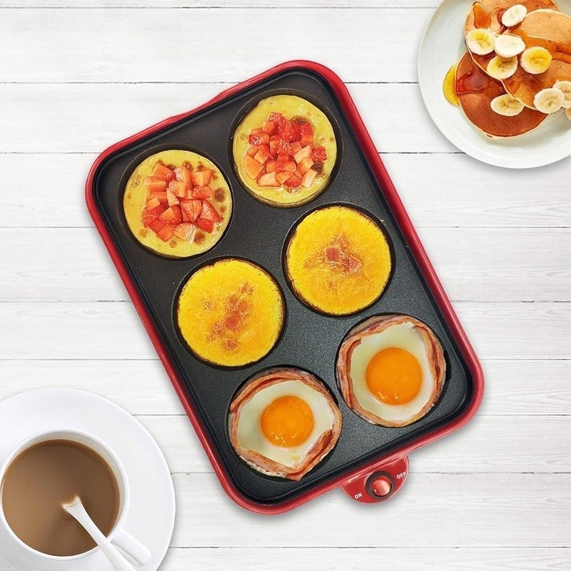 3-in-1 Multi-Function Grill Maker Non-Stick Pancake Donut Cake Pop Machine New