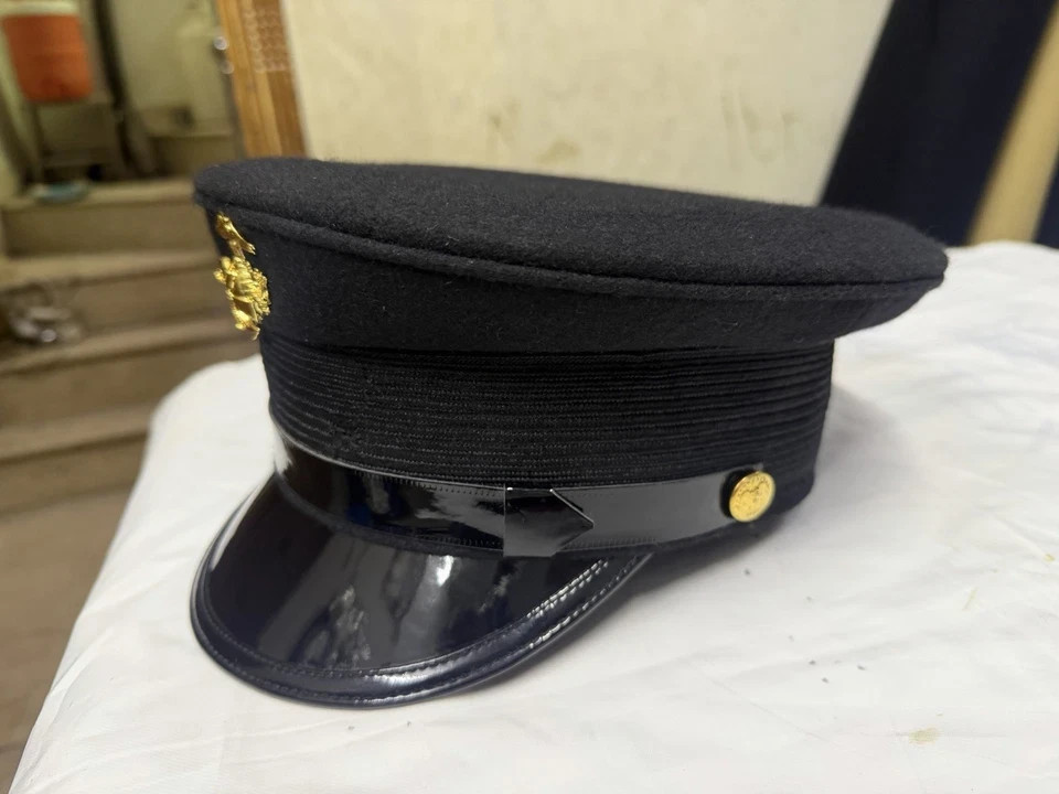 WW1 USMC Marine Corps Bell Crown Visor Hat