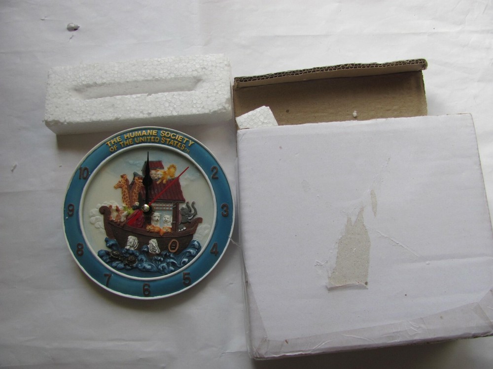 Humane Society battery clock NIB
