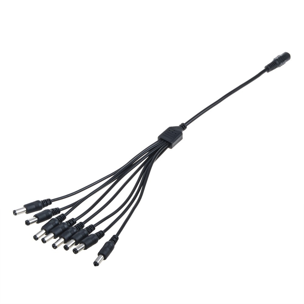 DC 12V 5A Power Adapter +8 Split Power Cable for Annke CCTV Security Camera DVR