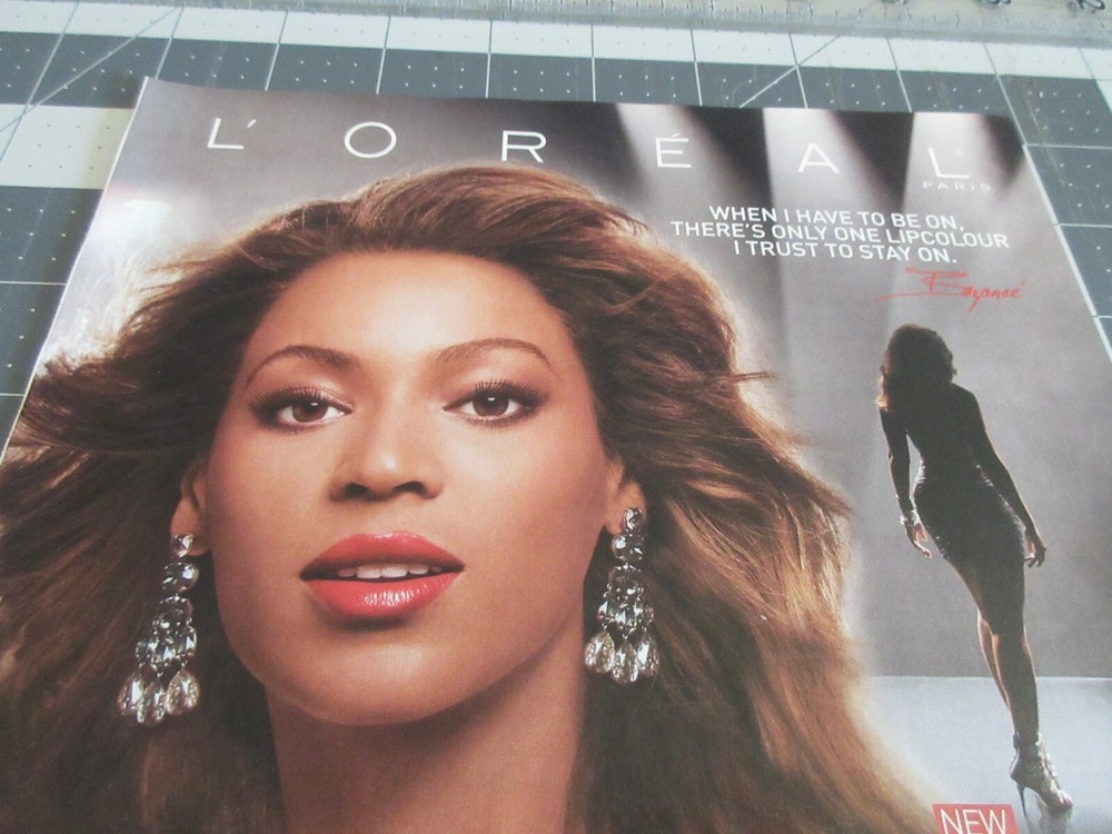 2010 Beyonce for L’Oreal Lipcolour, Print Ad