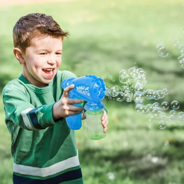 Fubbles Light Up Bubble Blaster & Bubble Solution--Ages 3+ NEW