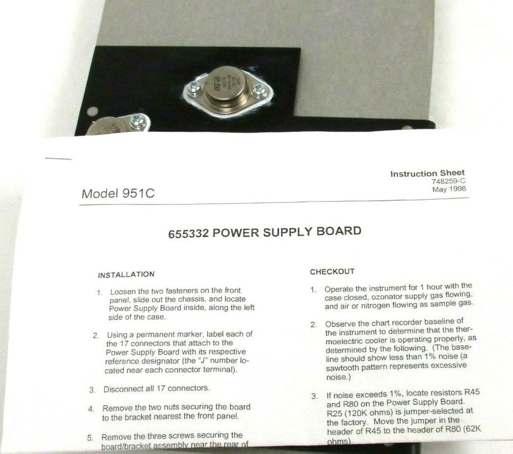 NEW EMERSON 951C 655332 POWER SUPPLY BOARD