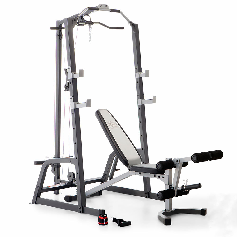 Deluxe Power Rack Cage Home Gym Weight Bench System PM-5108 Pull-Up Squat Marcy